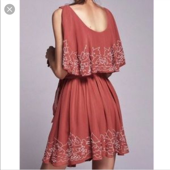 Free People Terra Cotta Sylvia Wrap Dress - Picture 5 of 5